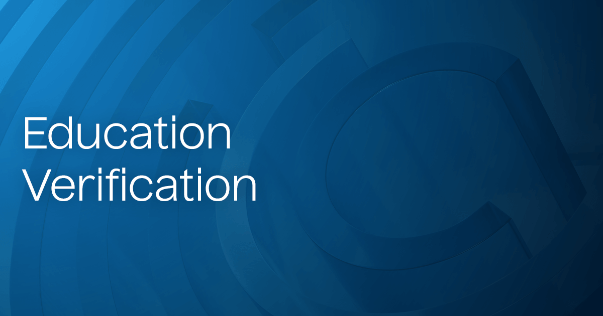 Education Verification